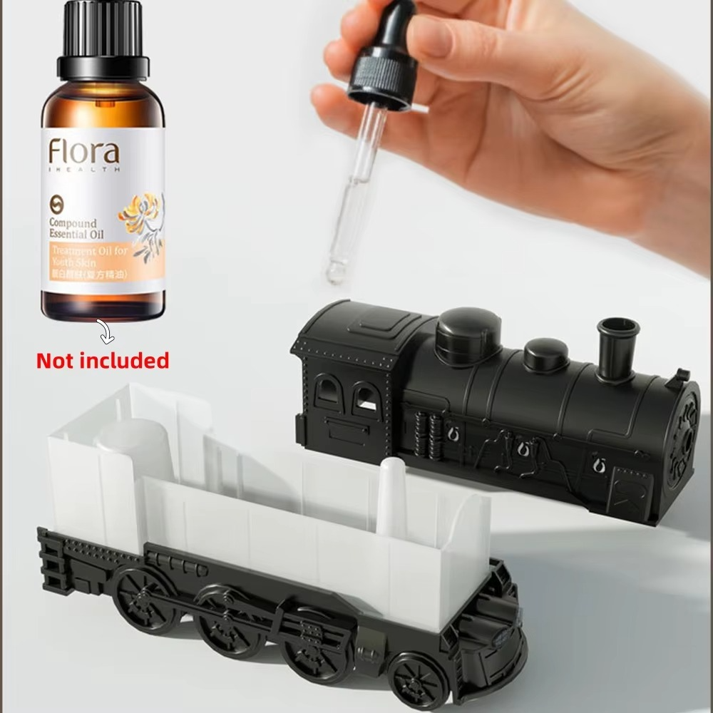 Mini Train Oil Diffuser – USB Humidifier with Light & Remote